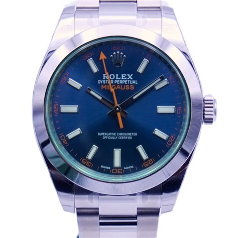 Rolex Milgauss Blau Discontinued 